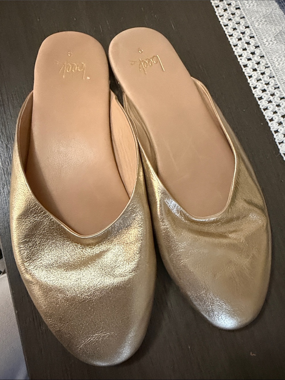 beek Phoebe Ballet Mule gold